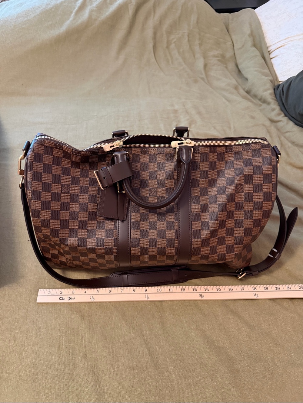 Louis Vuitton Keepall Bandouliere 45 Damier Ebene